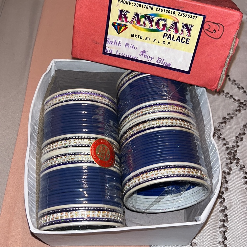 Navy Blue Bangles Set